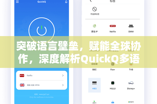 突破语言壁垒,赋能全球协作,深度解析QuickQ多语言支持的核心价值-第1张图片-QuickQ电脑版下载 - 官方Windows/Mac客户端 | 稳定低延迟 突破语言壁垒,赋能全球协作,深度解析QuickQ多语言支持的核心价值-第1张图片-QuickQ电脑版下载 - 官方Windows/Mac客户端 | 稳定低延迟