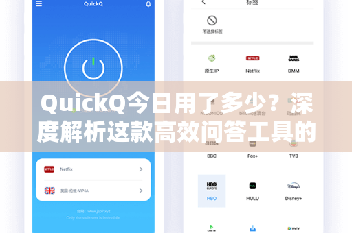QuickQ今日用了多少？深度解析这款高效问答工具的实际使用价值