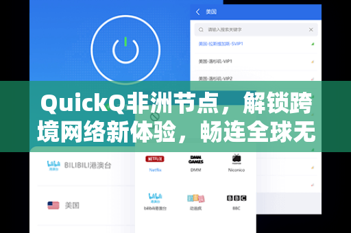 QuickQ非洲节点，解锁跨境网络新体验，畅连全球无阻碍