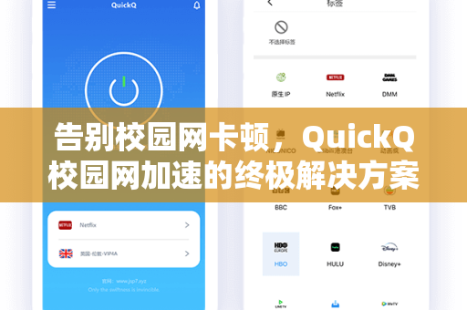 告别校园网卡顿，QuickQ校园网加速的终极解决方案
