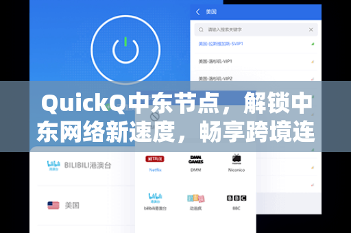 QuickQ中东节点，解锁中东网络新速度，畅享跨境连接无忧